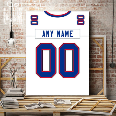 Buffalo Jersey Custom Canvas Print Wall Art for Boy Girl Men Women Football Personalized Canvas Art
